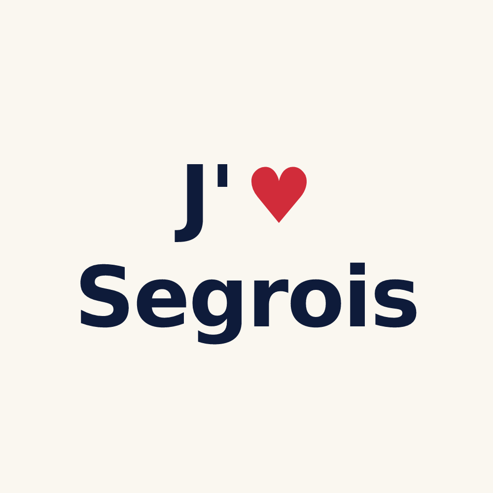 Tasse personnalisée Segrois — design J'aime Segrois