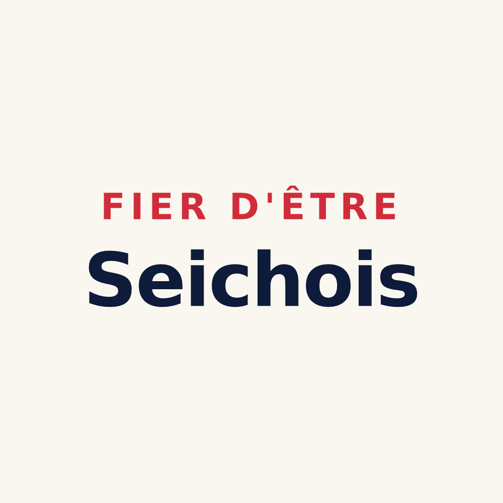 Tasse « Fier d'être Seichois » — design pour Seiches-sur-le-Loir