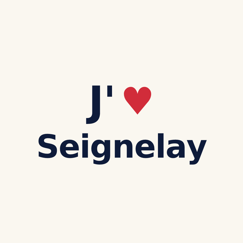 Tasse personnalisée Seignelay — design J'aime Seignelay
