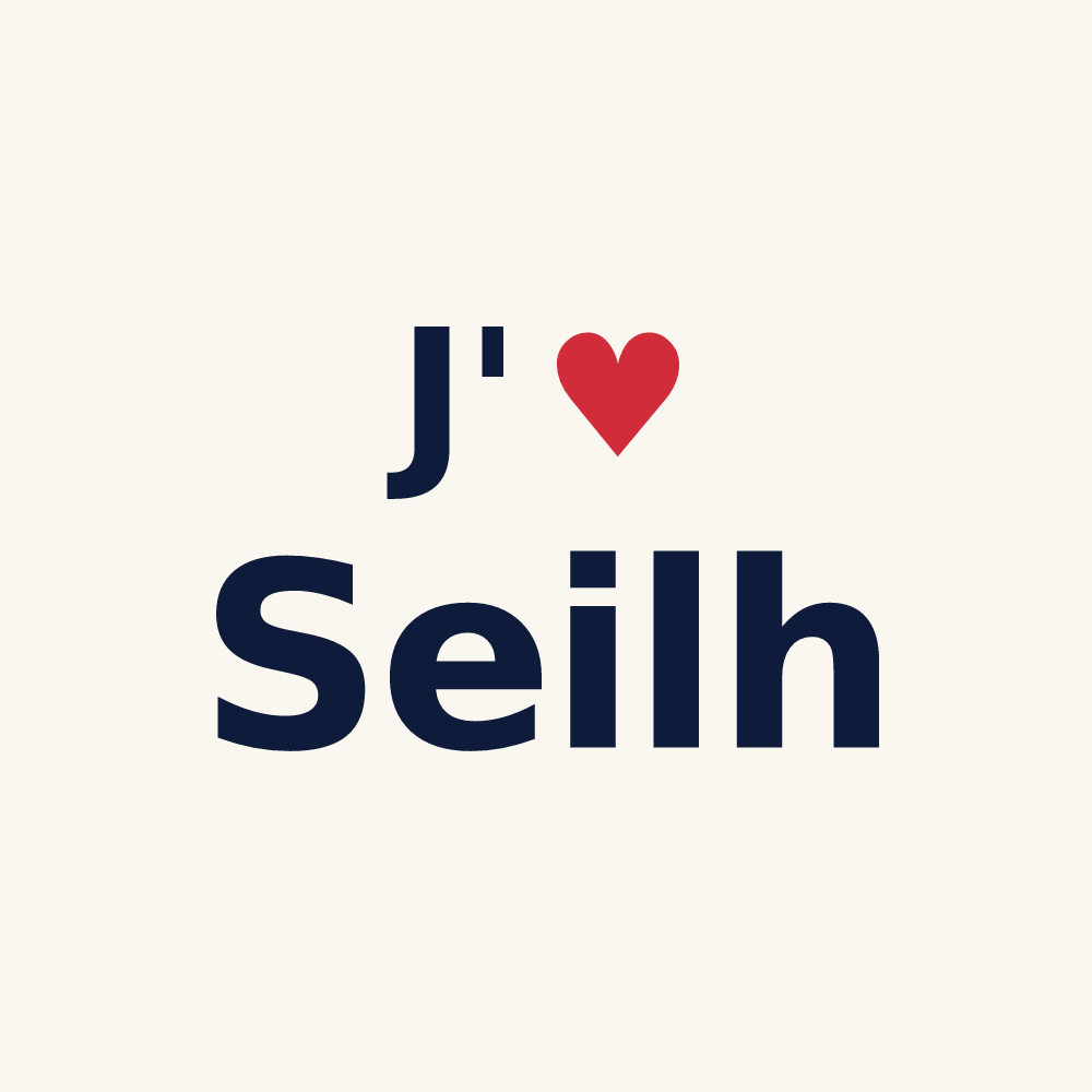 Tasse personnalisée Seilh — design J'aime Seilh