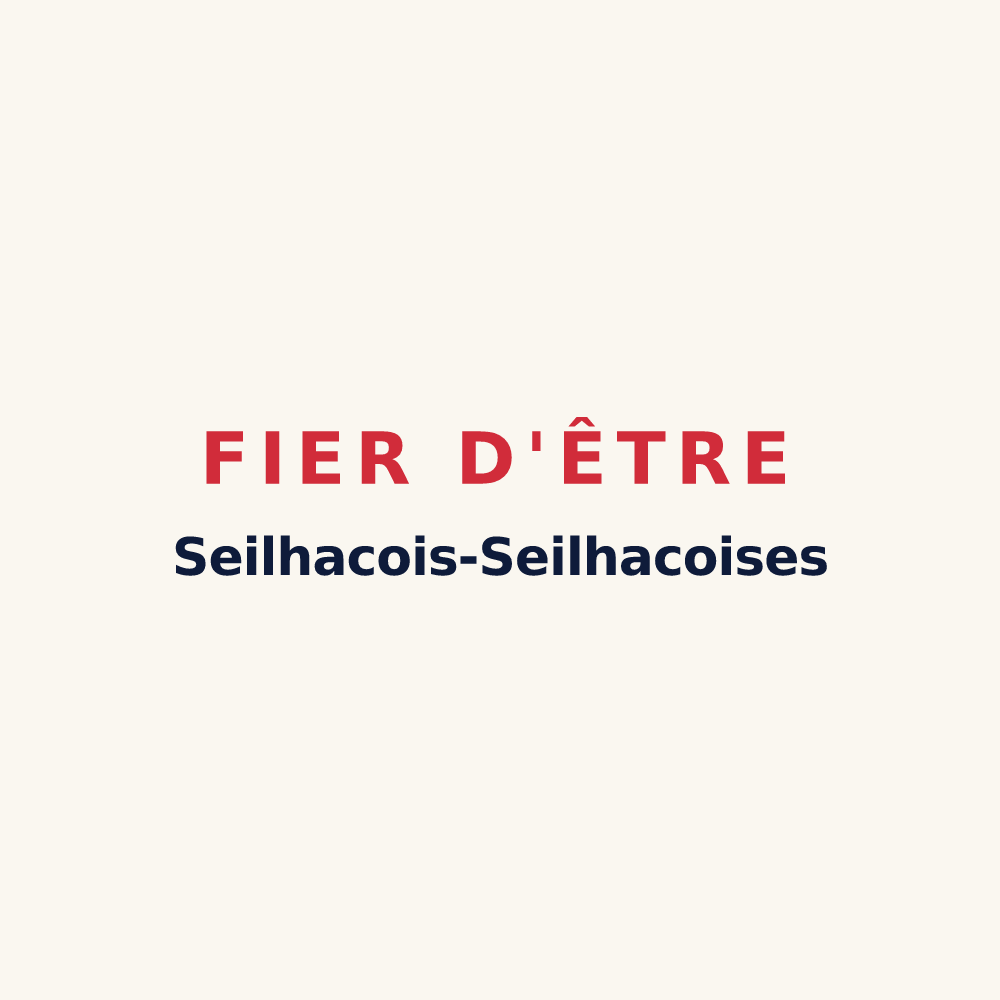 Tasse « Fier d'être Seilhacois-Seilhacoises » — design pour Seilhac
