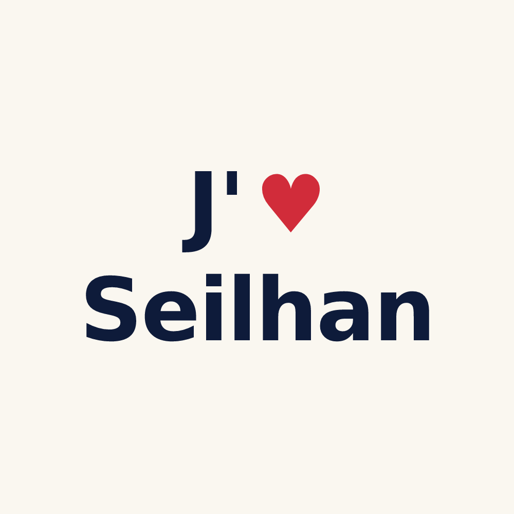 Tasse personnalisée Seilhan — design J'aime Seilhan