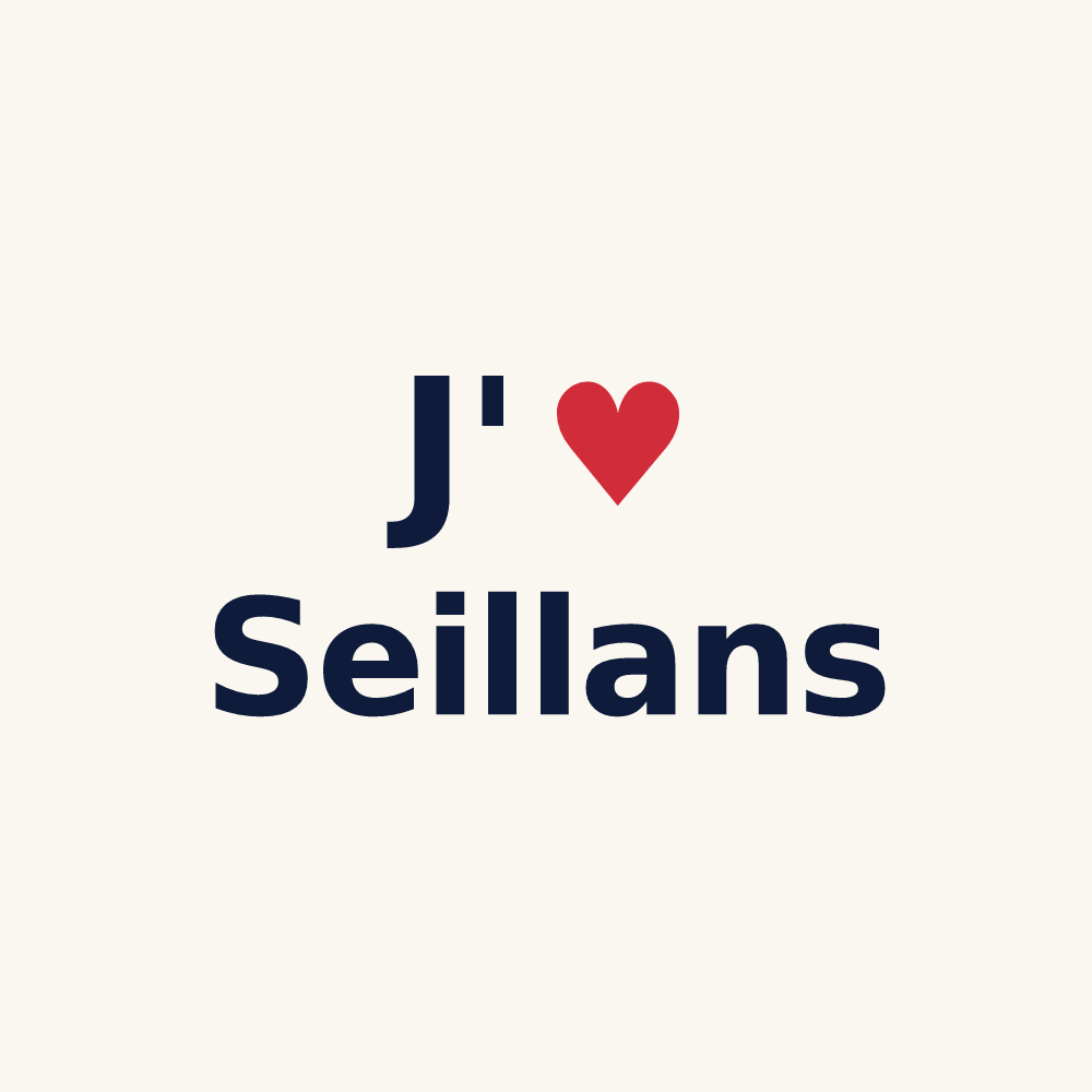 Tasse personnalisée Seillans — design J'aime Seillans