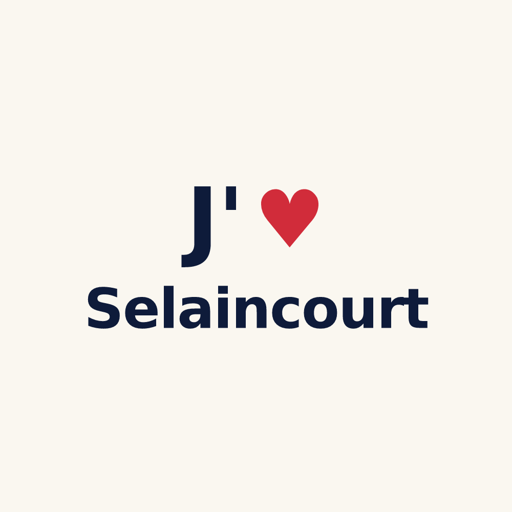 Tasse personnalisée Selaincourt — design J'aime Selaincourt