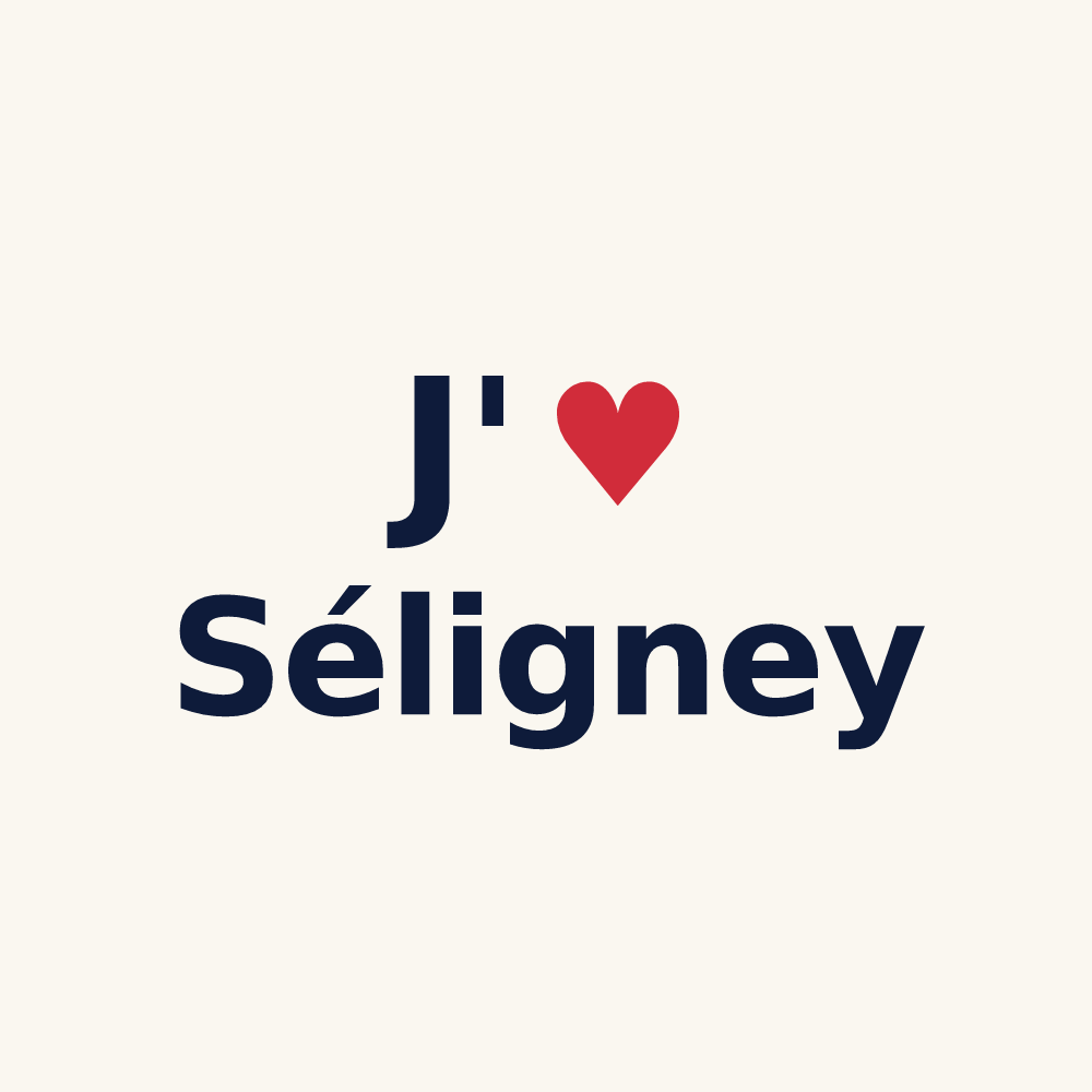 Tasse personnalisée Séligney — design J'aime Séligney