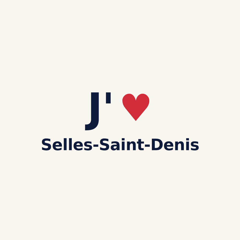Tasse personnalisée Selles-Saint-Denis — design J'aime Selles-Saint-Denis