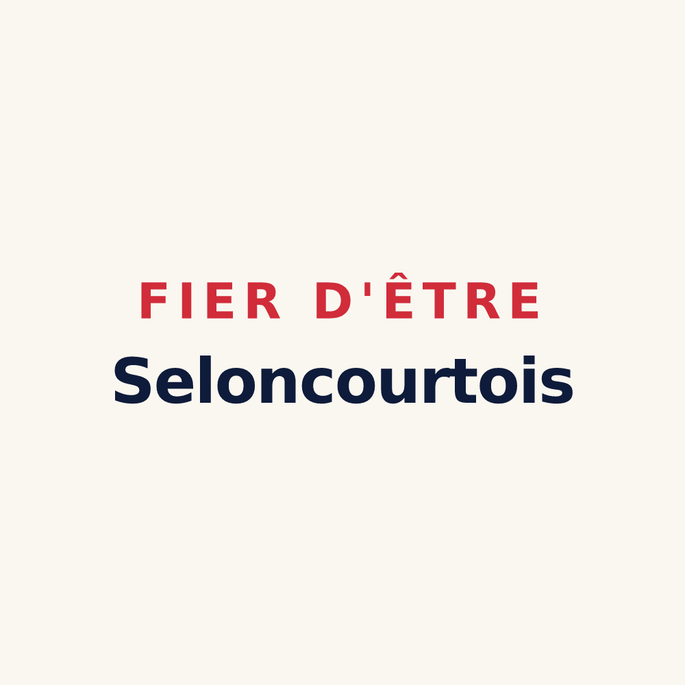 Tasse « Fier d'être Seloncourtois » — design pour Seloncourt