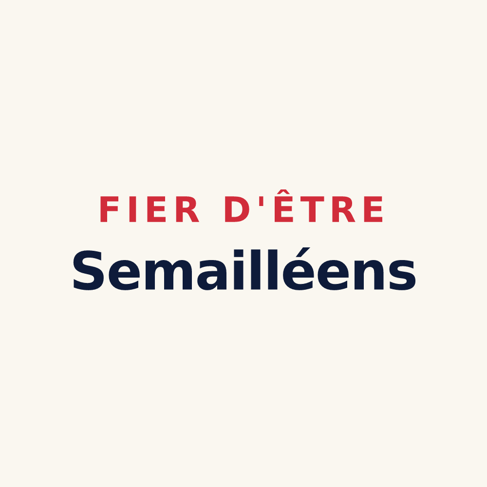 Tasse « Fier d'être Semailléens » — design pour Semallé