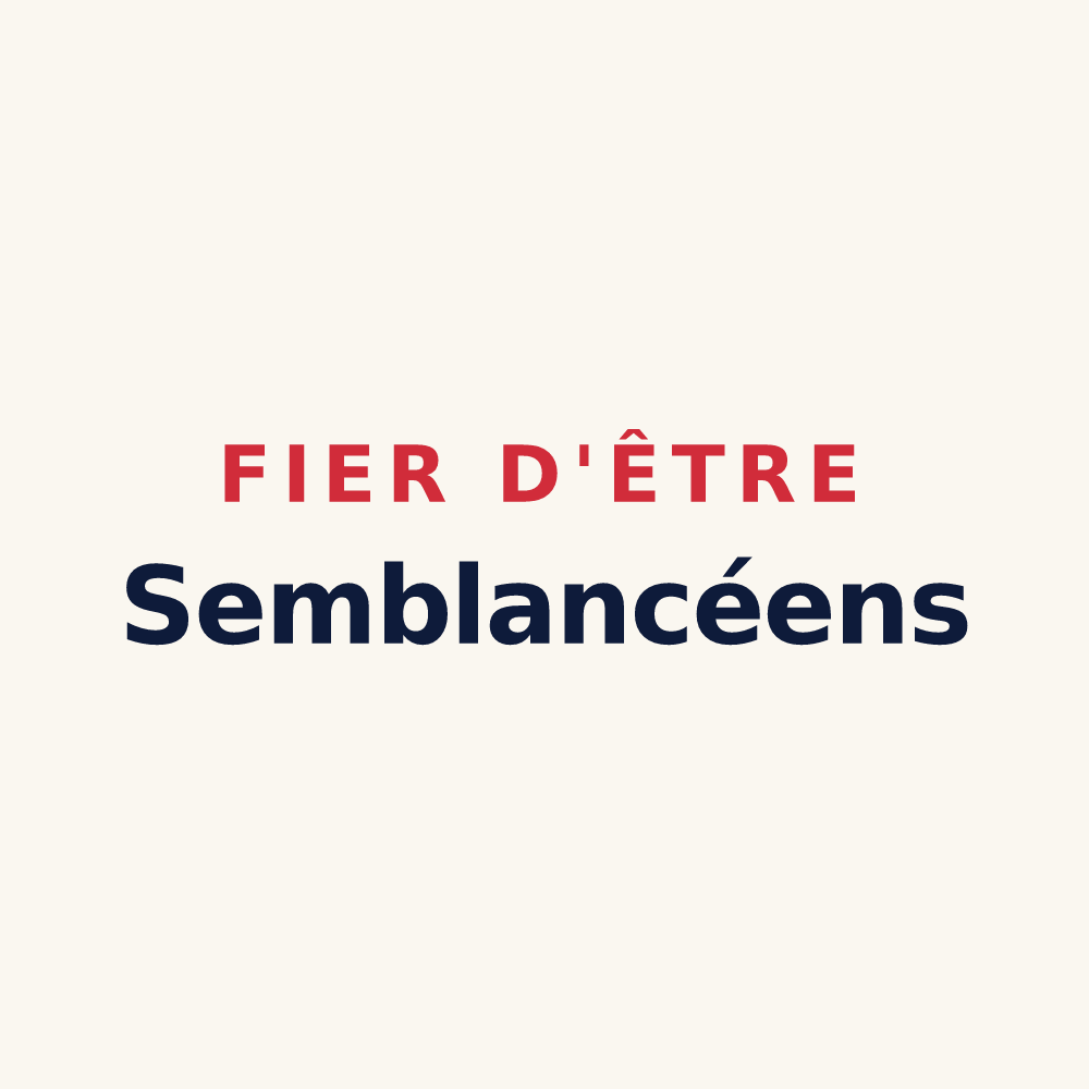 Tasse « Fier d'être Semblancéens » — design pour Semblançay
