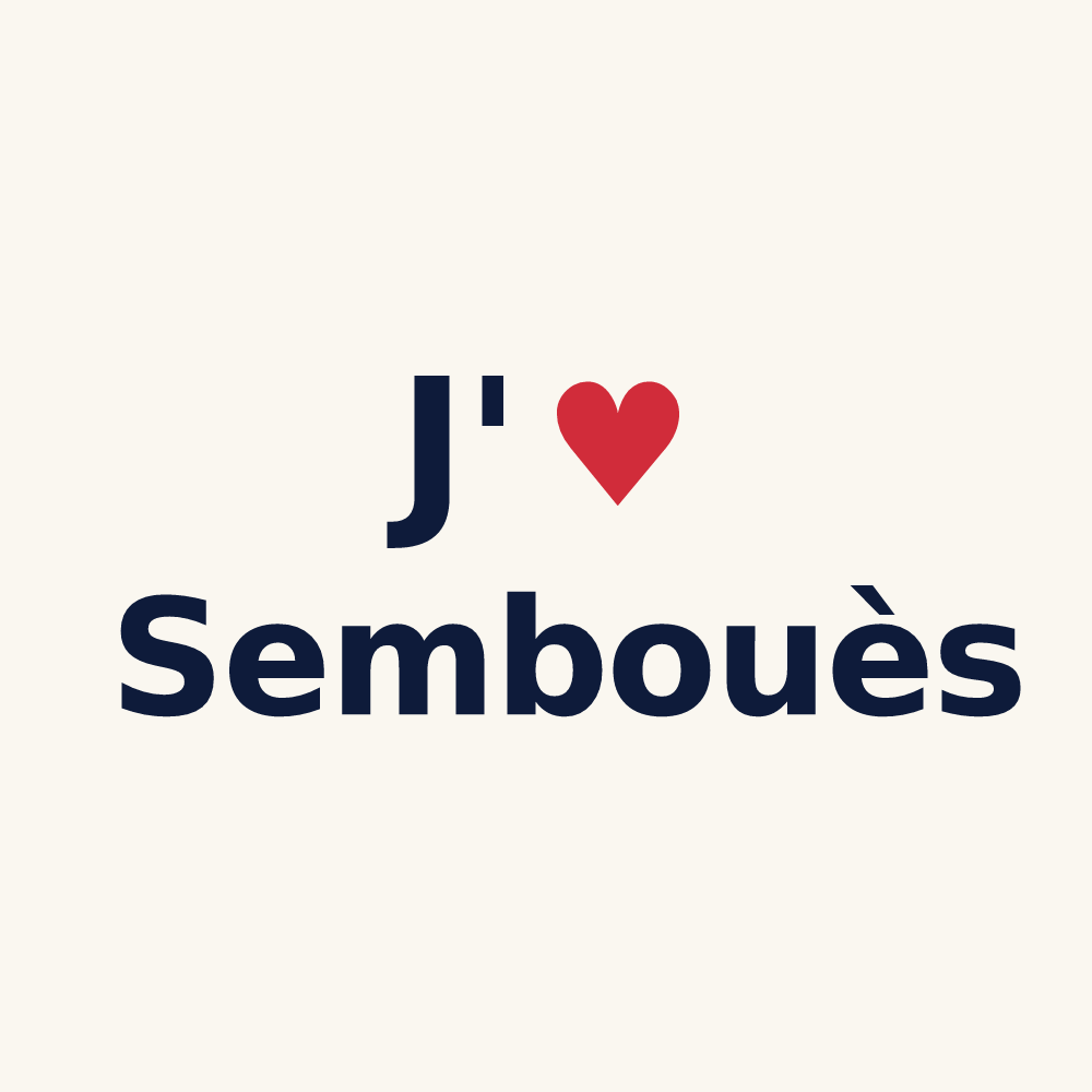 Tasse personnalisée Sembouès — design J'aime Sembouès