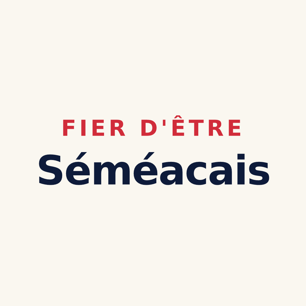 Tasse « Fier d'être Séméacais » — design pour Séméac