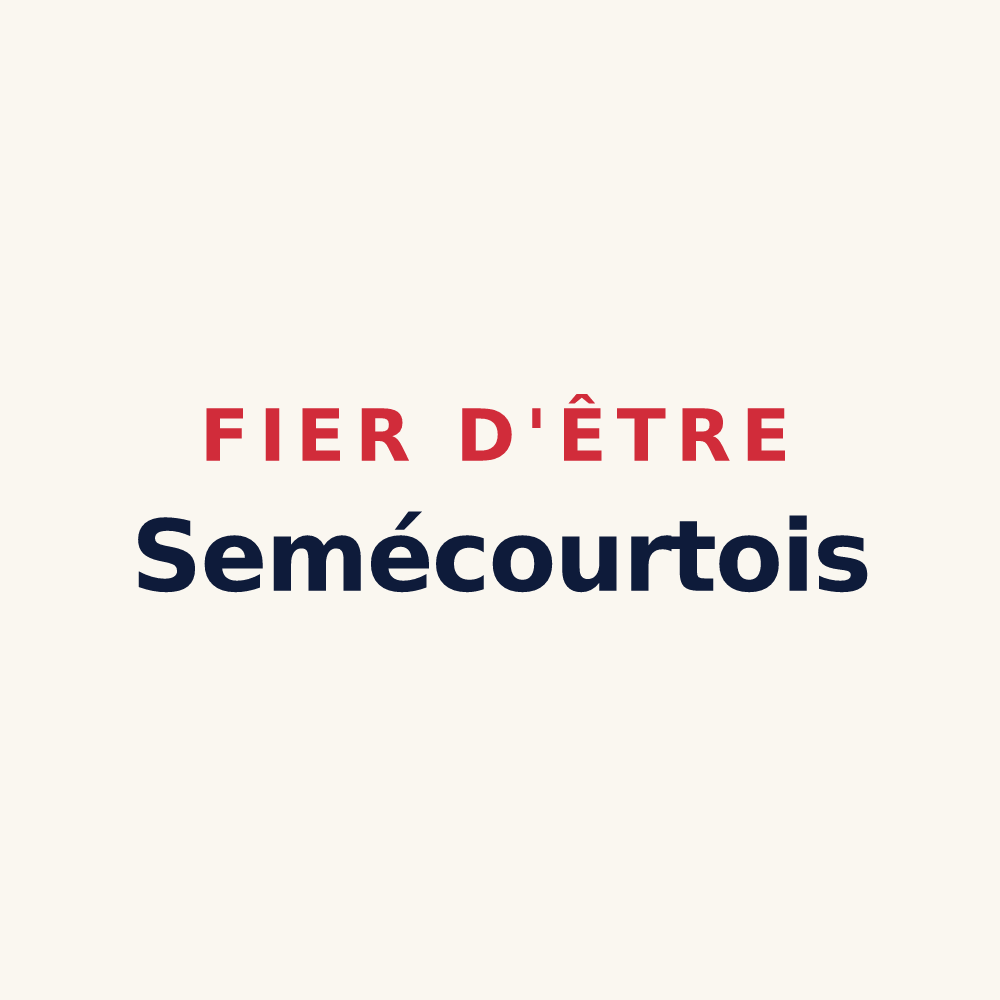 Tasse « Fier d'être Semécourtois » — design pour Semécourt