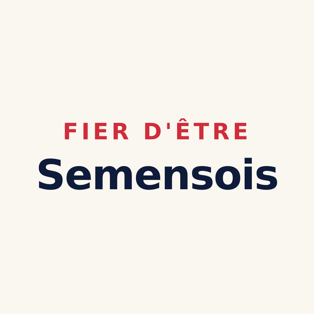 Tasse « Fier d'être Semensois » — design pour Semens