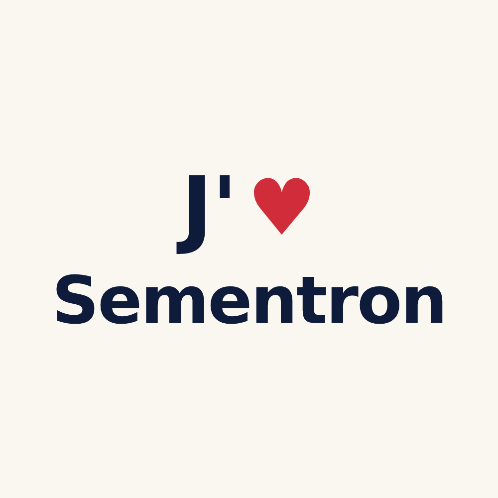 Tasse personnalisée Sementron — design J'aime Sementron