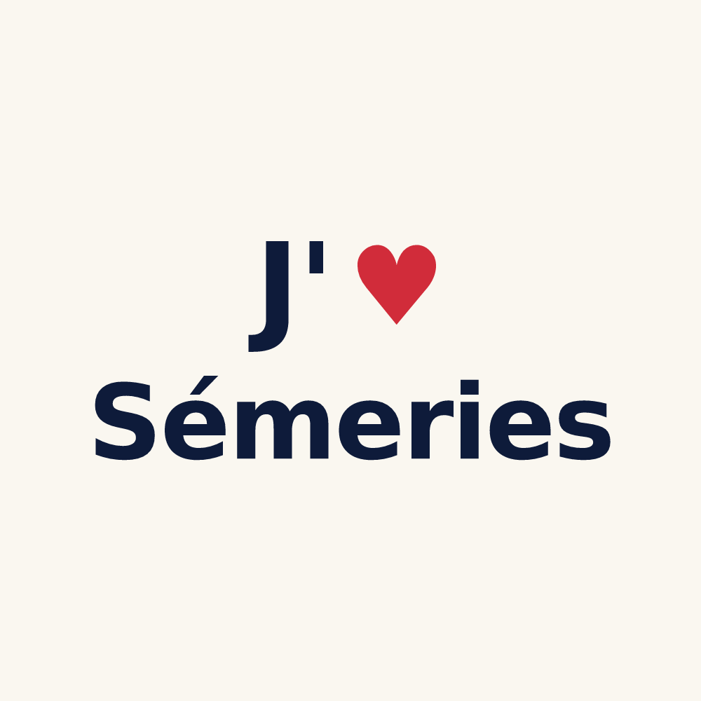 Tasse personnalisée Sémeries — design J'aime Sémeries