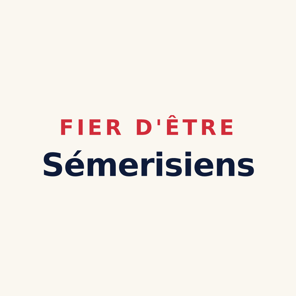 Tasse « Fier d'être Sémerisiens » — design pour Sémeries