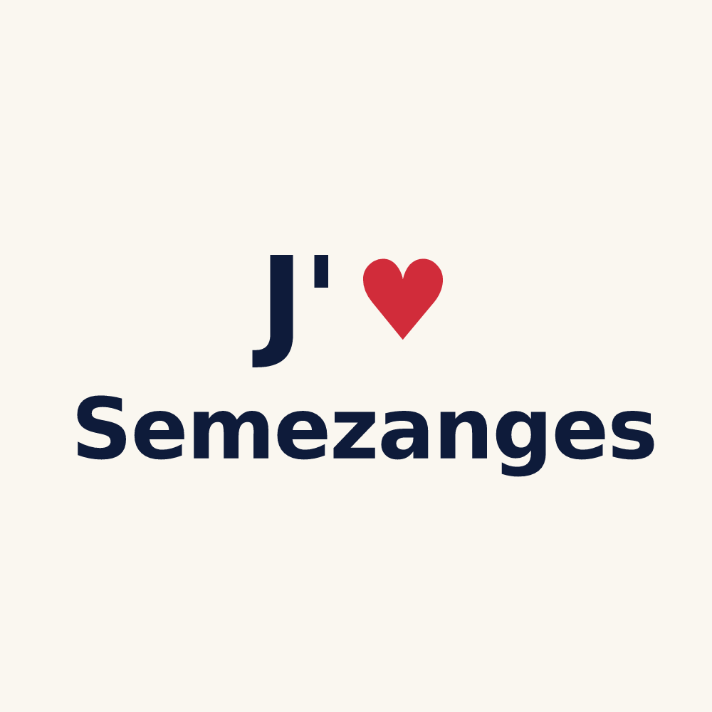 Tasse personnalisée Semezanges — design J'aime Semezanges