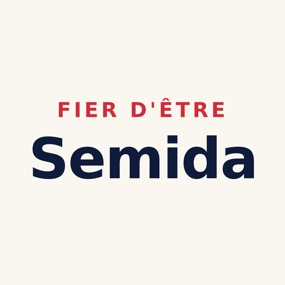 Tasse « Fier d'être Semida » — design pour Semide