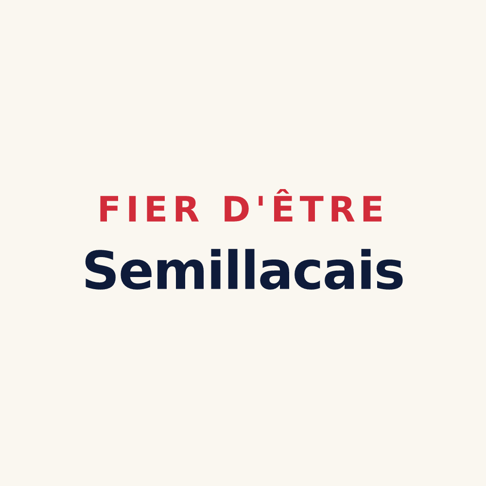Tasse « Fier d'être Semillacais » — design pour Semillac