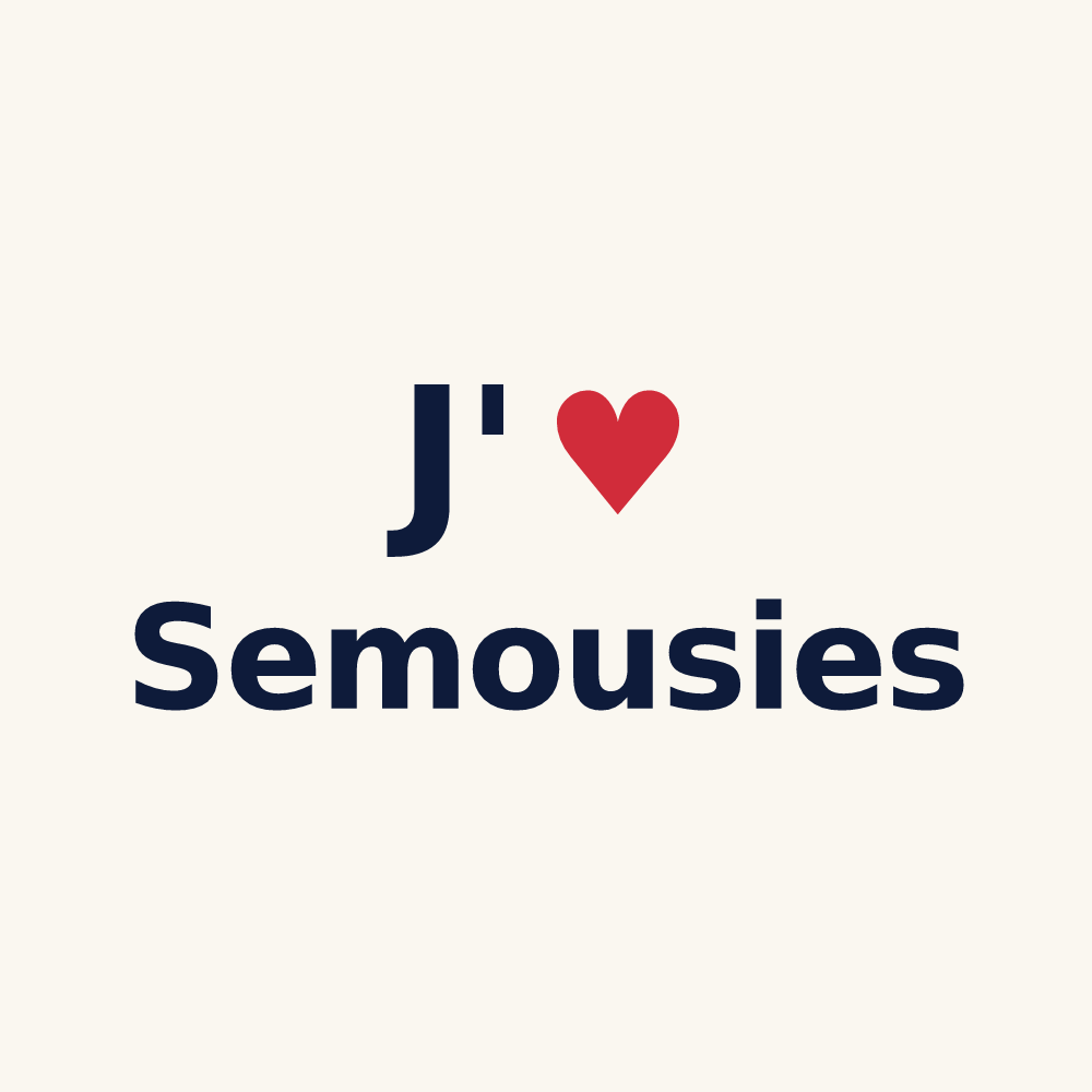Tasse personnalisée Semousies — design J'aime Semousies