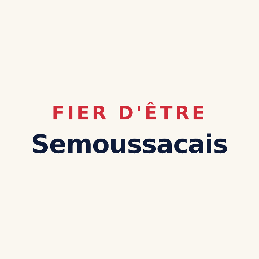 Tasse « Fier d'être Semoussacais » — design pour Semoussac