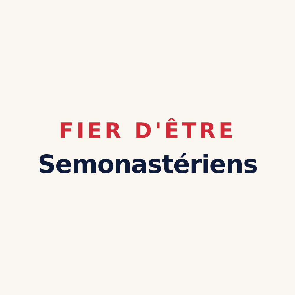 Tasse « Fier d'être Semonastériens » — design pour Semoutiers-Montsaon