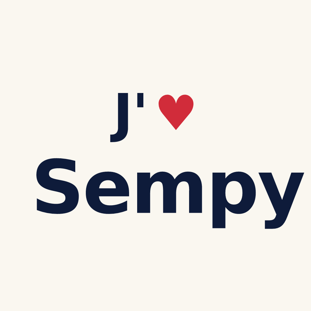 Tasse personnalisée Sempy — design J'aime Sempy