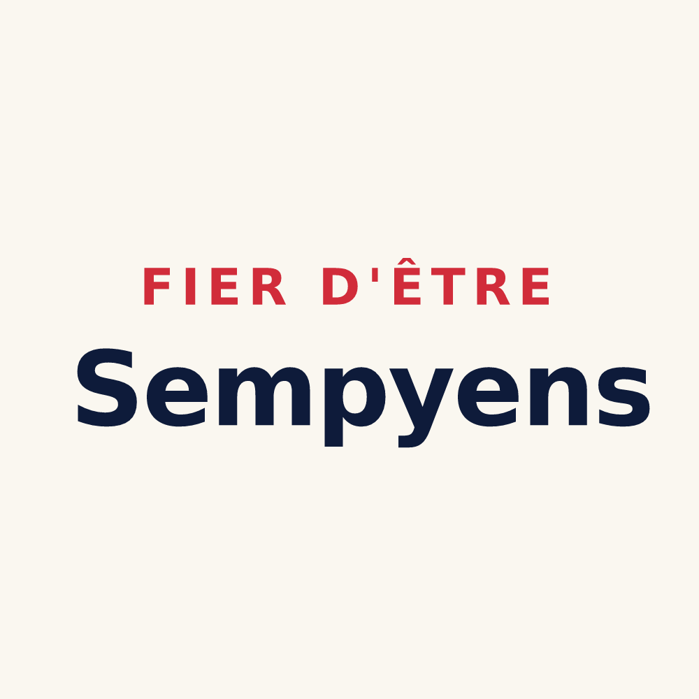 Tasse « Fier d'être Sempyens » — design pour Sempy