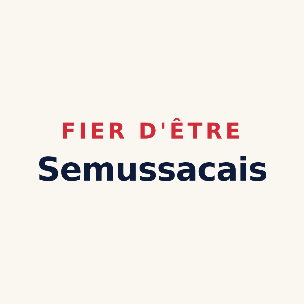 Tasse « Fier d'être Semussacais » — design pour Semussac