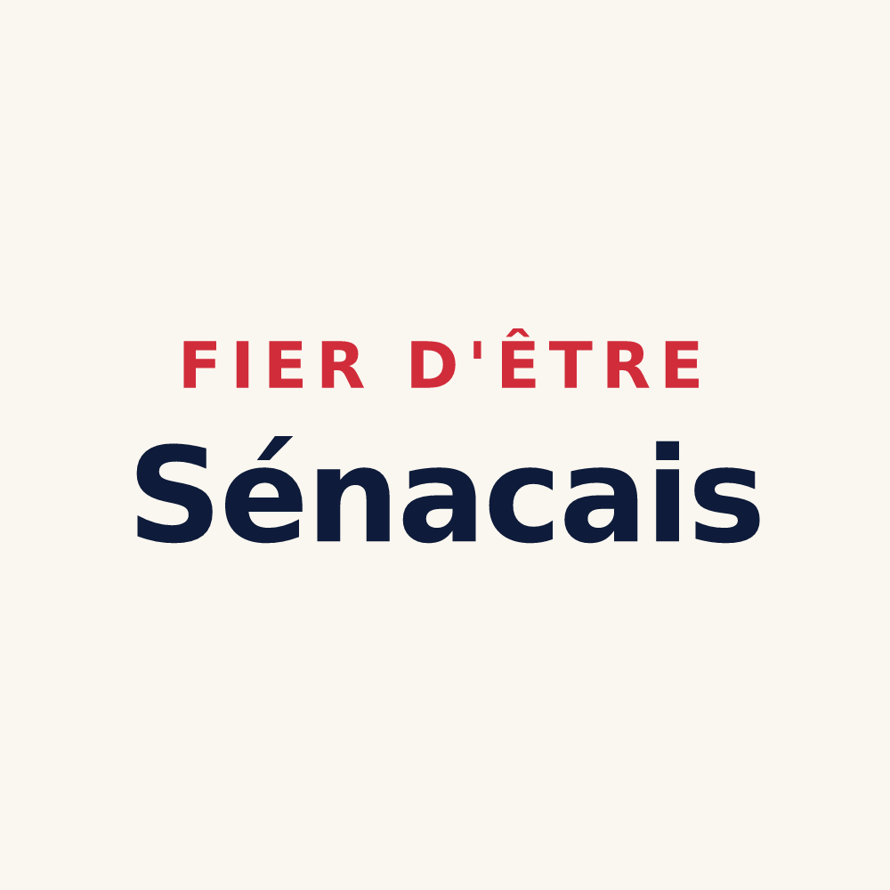 Tasse « Fier d'être Sénacais » — design pour Sénac
