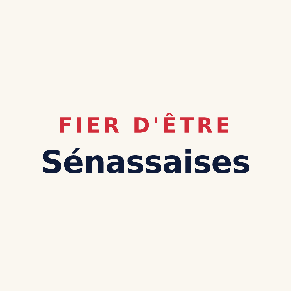 Tasse « Fier d'être Sénassaises » — design pour Sénas