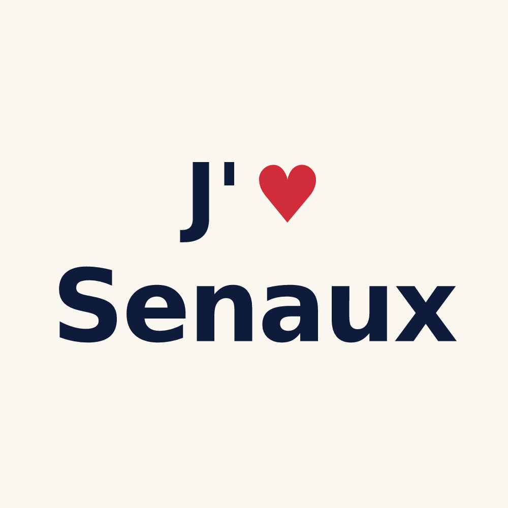 Tasse personnalisée Senaux — design J'aime Senaux