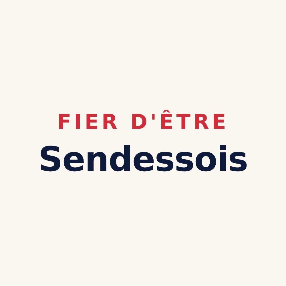 Tasse « Fier d'être Sendessois » — design pour Sendets