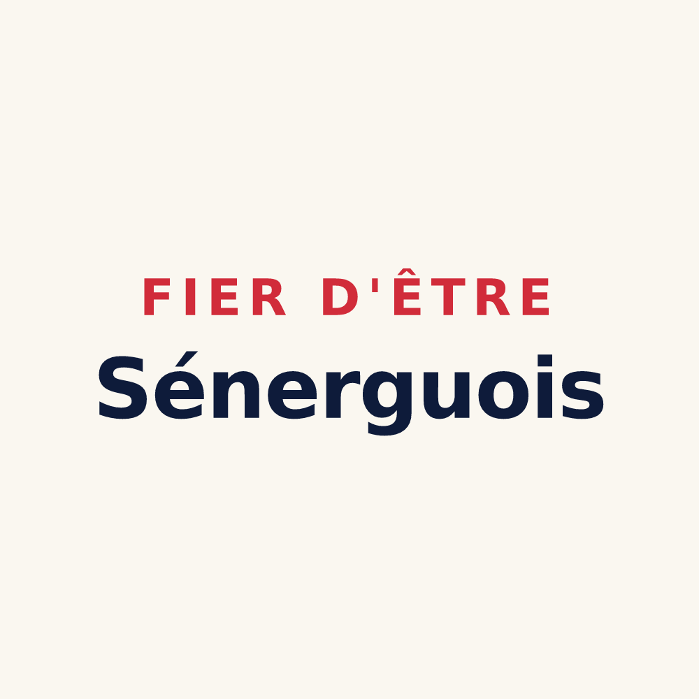 Tasse « Fier d'être Sénerguois » — design pour Sénergues
