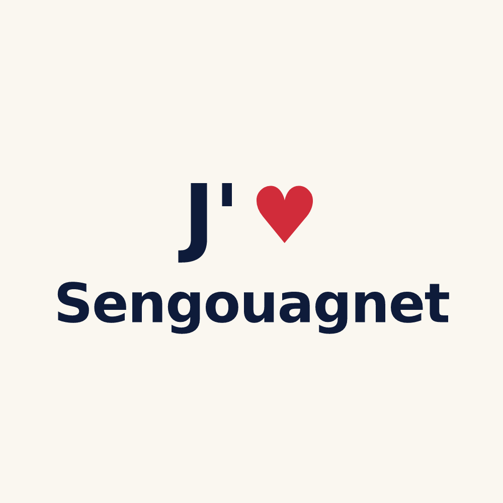 Tasse personnalisée Sengouagnet — design J'aime Sengouagnet