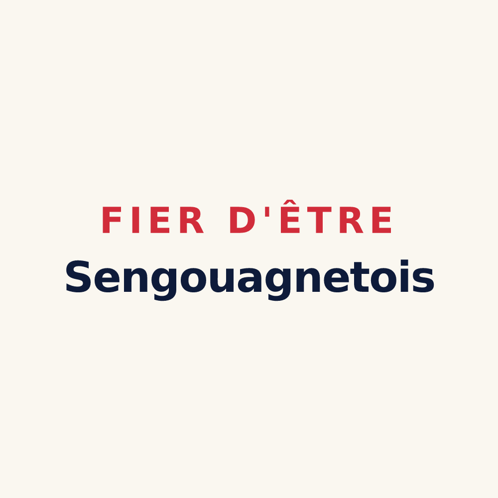 Tasse « Fier d'être Sengouagnetois » — design pour Sengouagnet