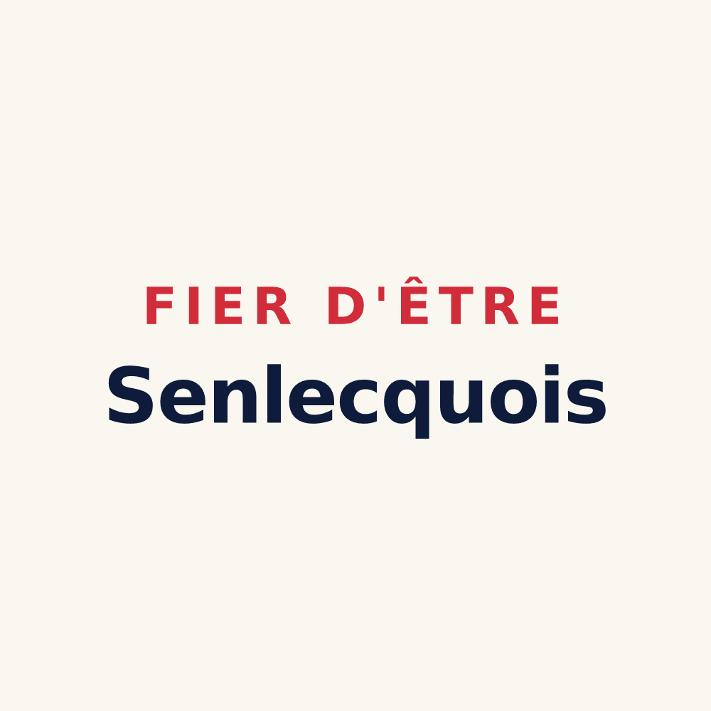 Tasse « Fier d'être Senlecquois » — design pour Senlecques