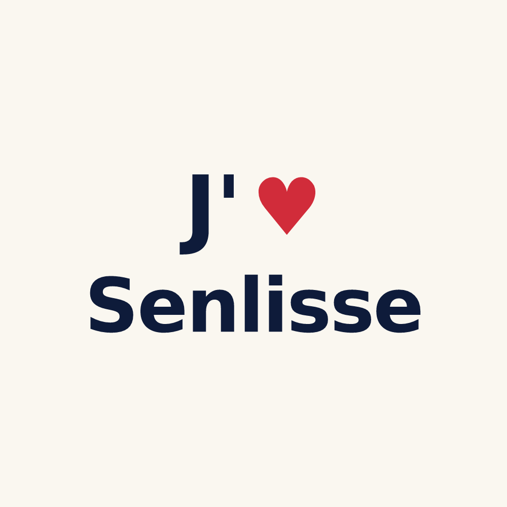 Tasse personnalisée Senlisse — design J'aime Senlisse