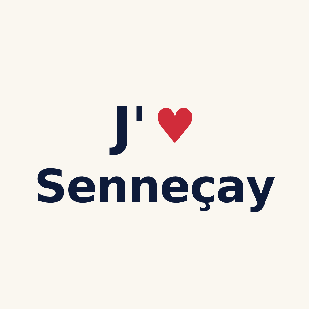 Tasse personnalisée Senneçay — design J'aime Senneçay