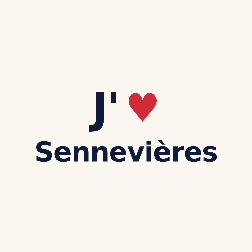 Tasse personnalisée Sennevières — design J'aime Sennevières