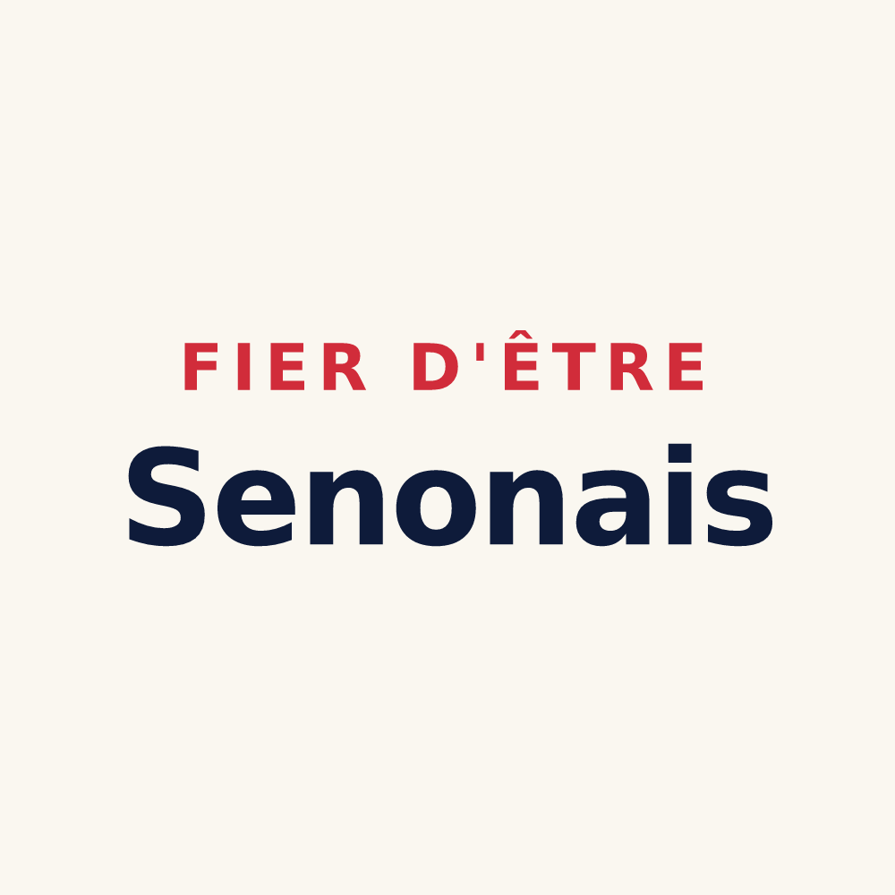 Tasse « Fier d'être Senonais » — design pour Senon