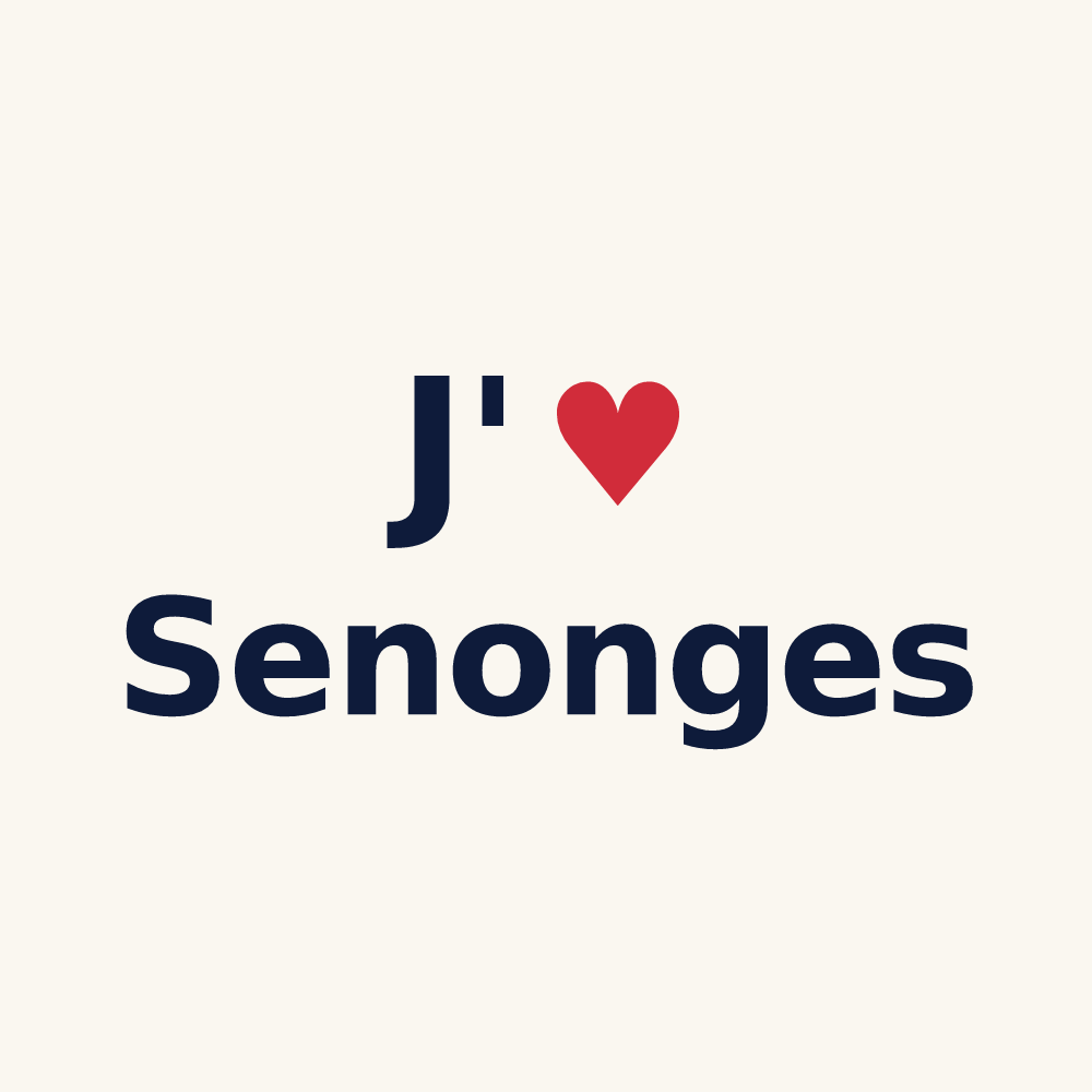 Tasse personnalisée Senonges — design J'aime Senonges