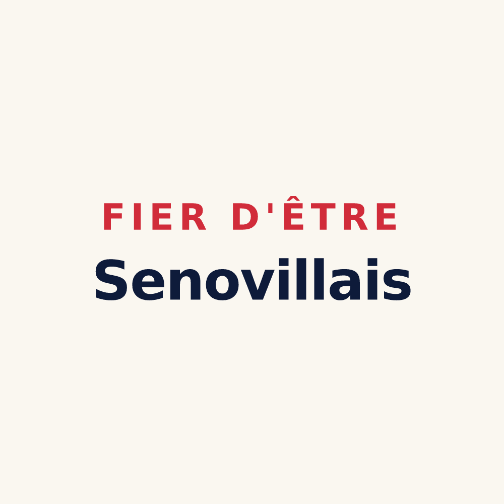 Tasse « Fier d'être Senovillais » — design pour Sénoville