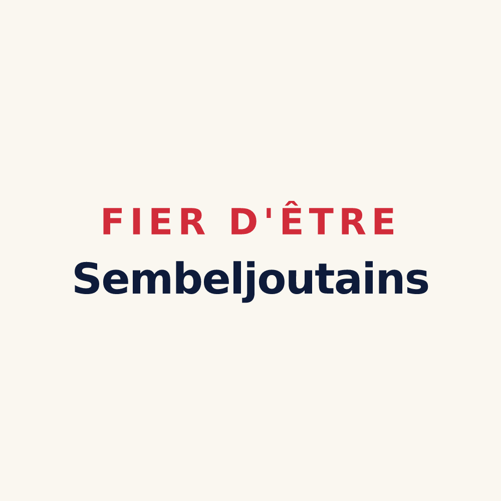 Tasse « Fier d'être Sembeljoutains » — design pour Sens-Beaujeu
