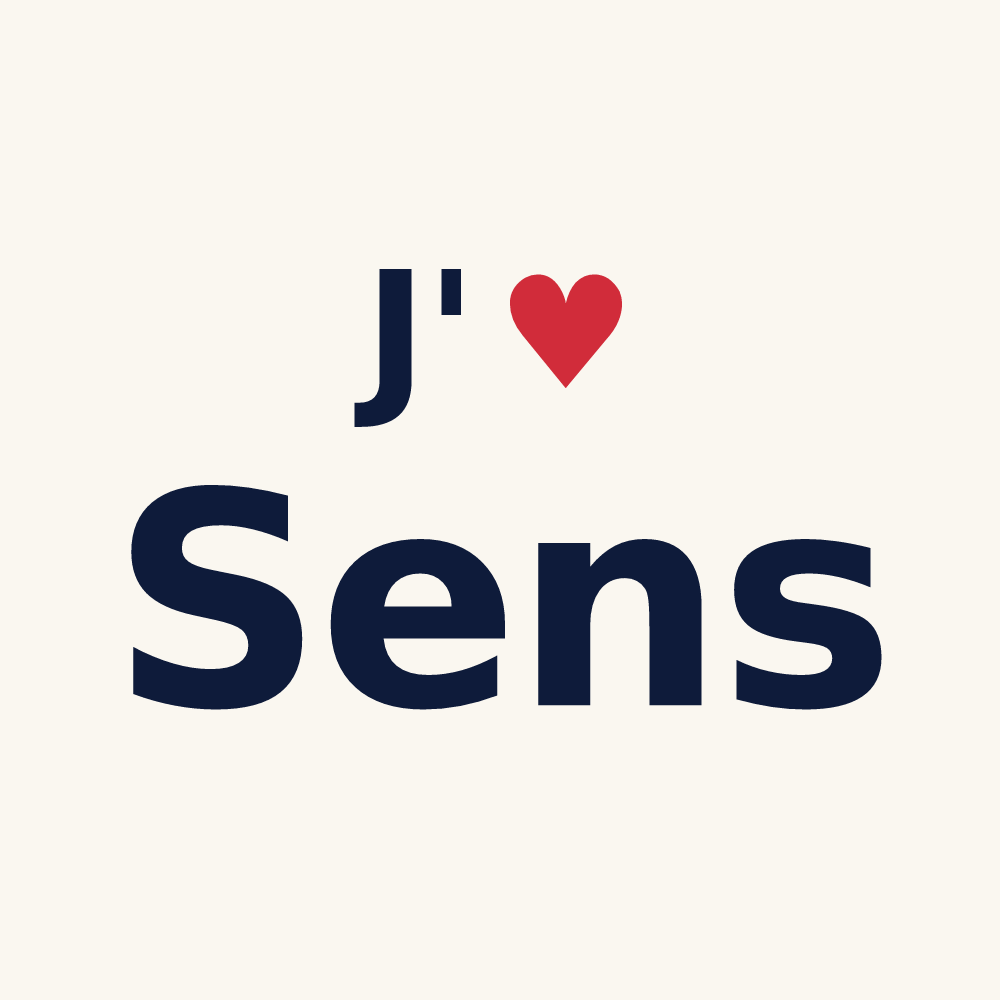 Tasse personnalisée Sens — design J'aime Sens