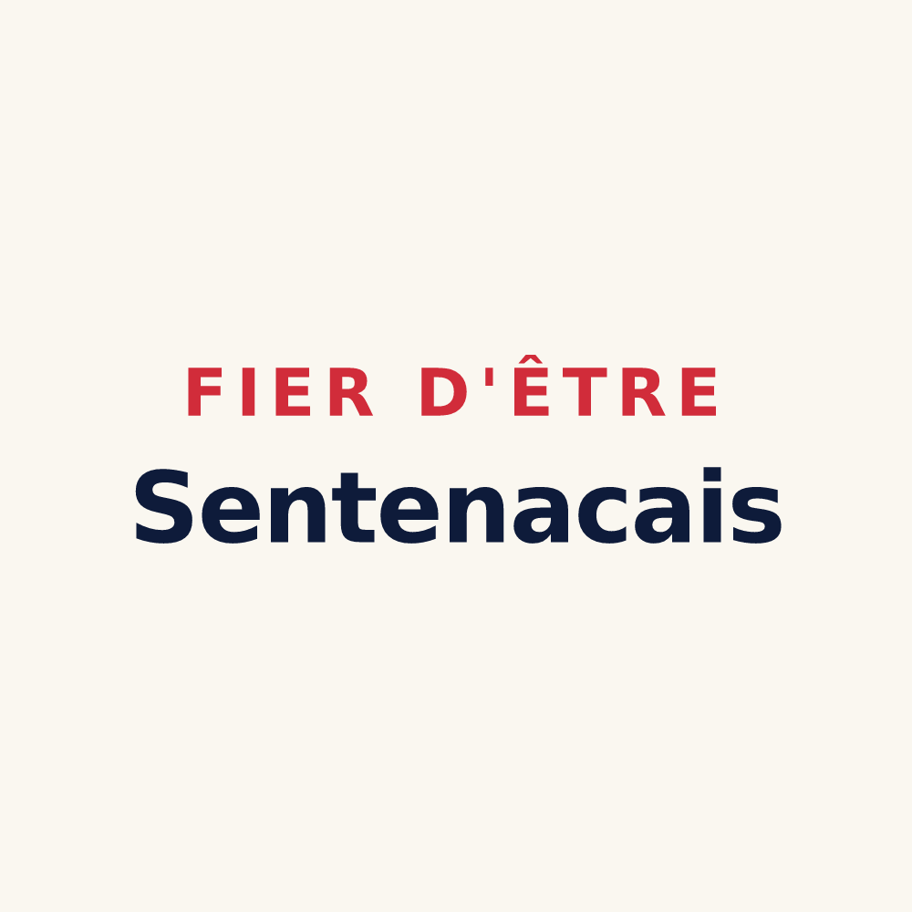 Tasse « Fier d'être Sentenacais » — design pour Sentenac-d'Oust