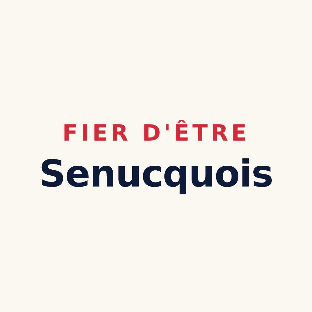 Tasse « Fier d'être Senucquois » — design pour Senuc