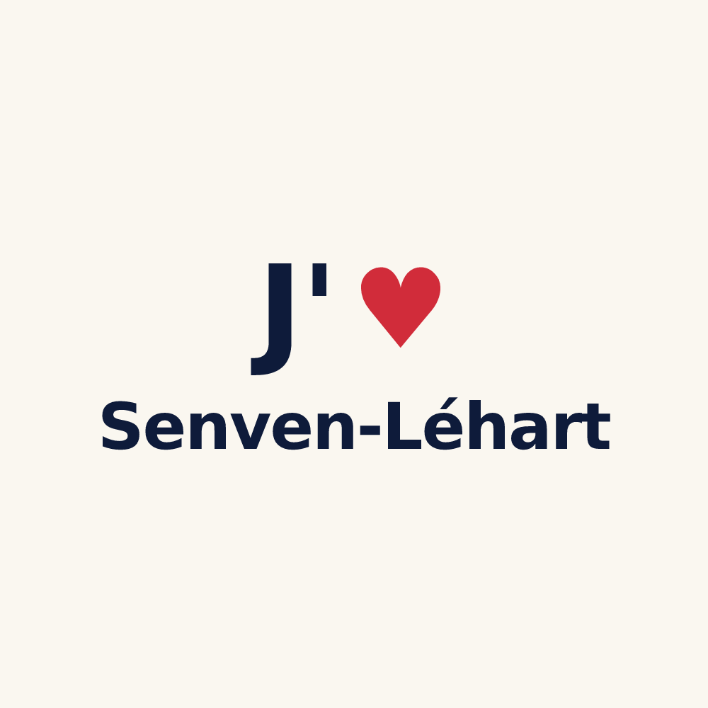 Tasse personnalisée Senven-Léhart — design J'aime Senven-Léhart