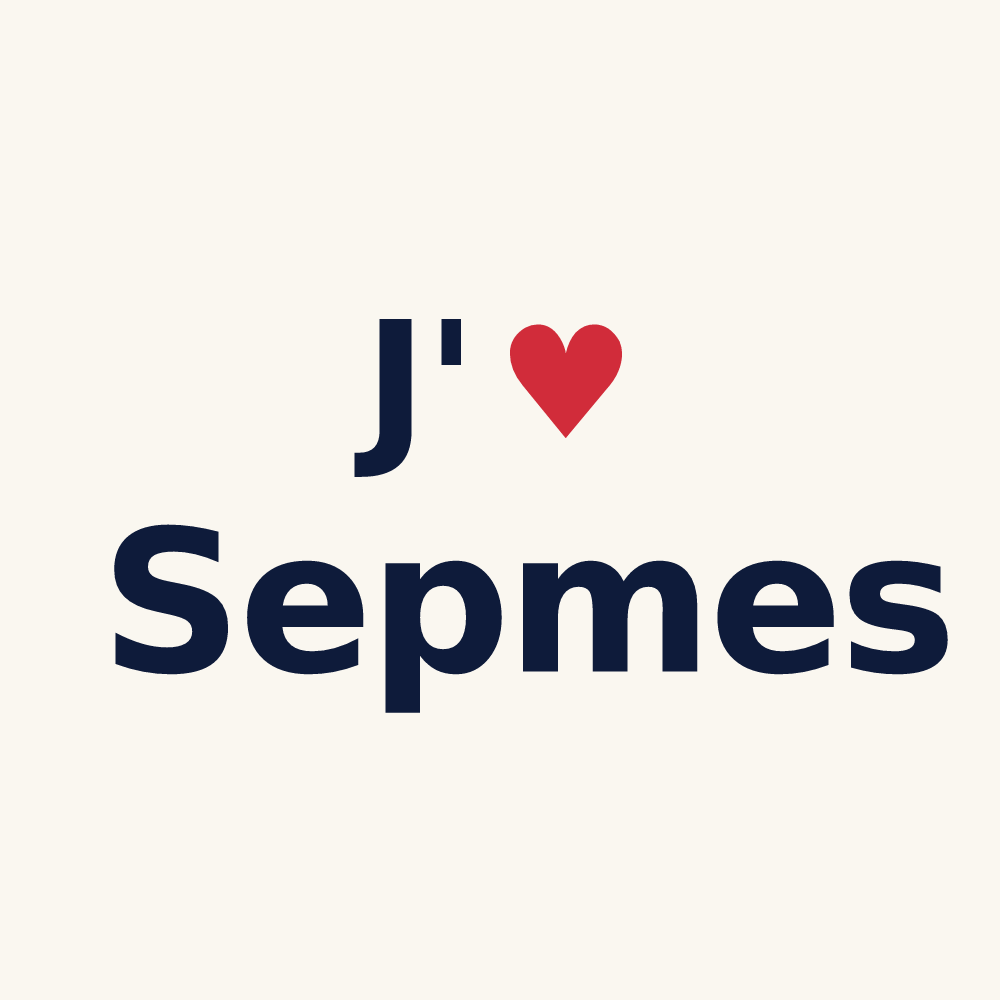Tasse personnalisée Sepmes — design J'aime Sepmes