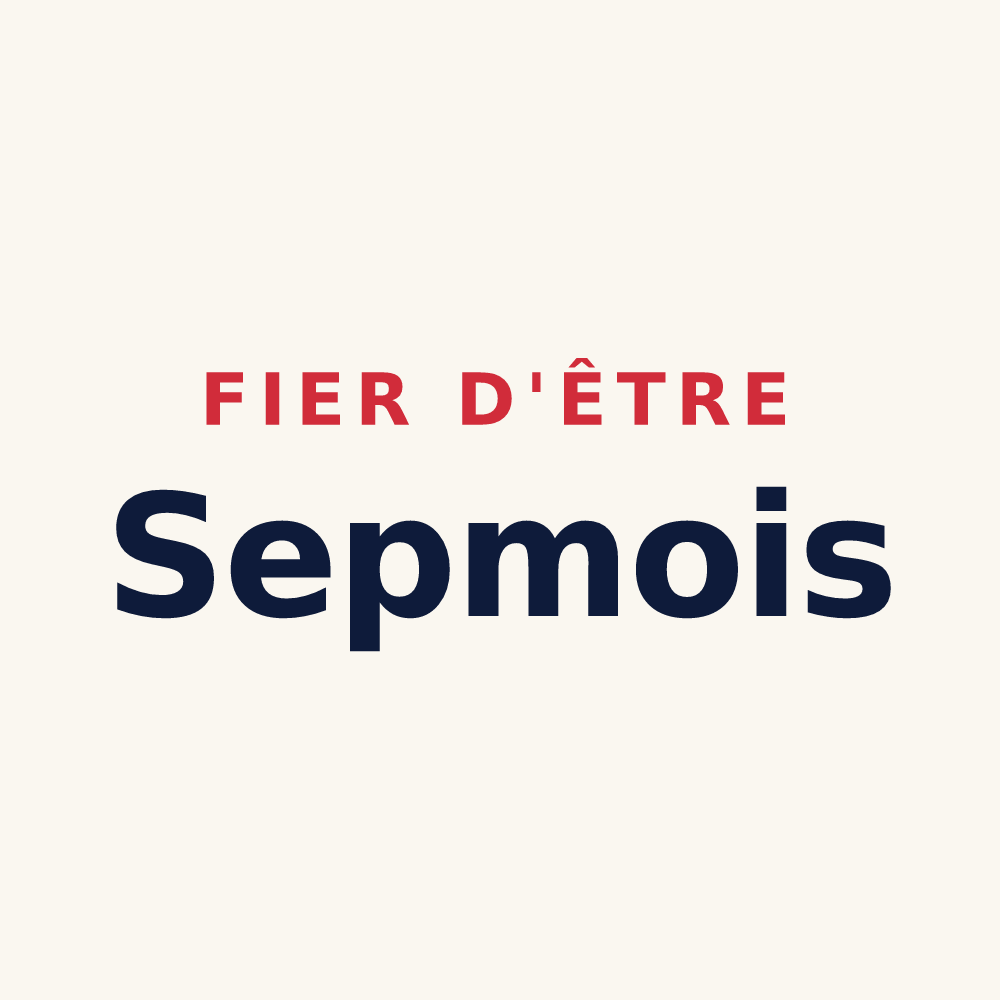 Tasse « Fier d'être Sepmois » — design pour Sepmes